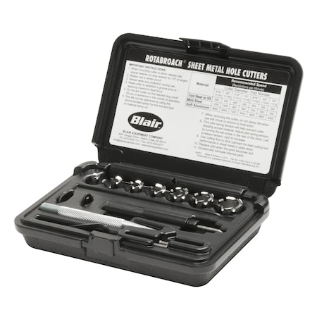 Blair Equipment Co ROTABROACH SHEET METAL HOLE CUTTER KIT - METRIC 11092